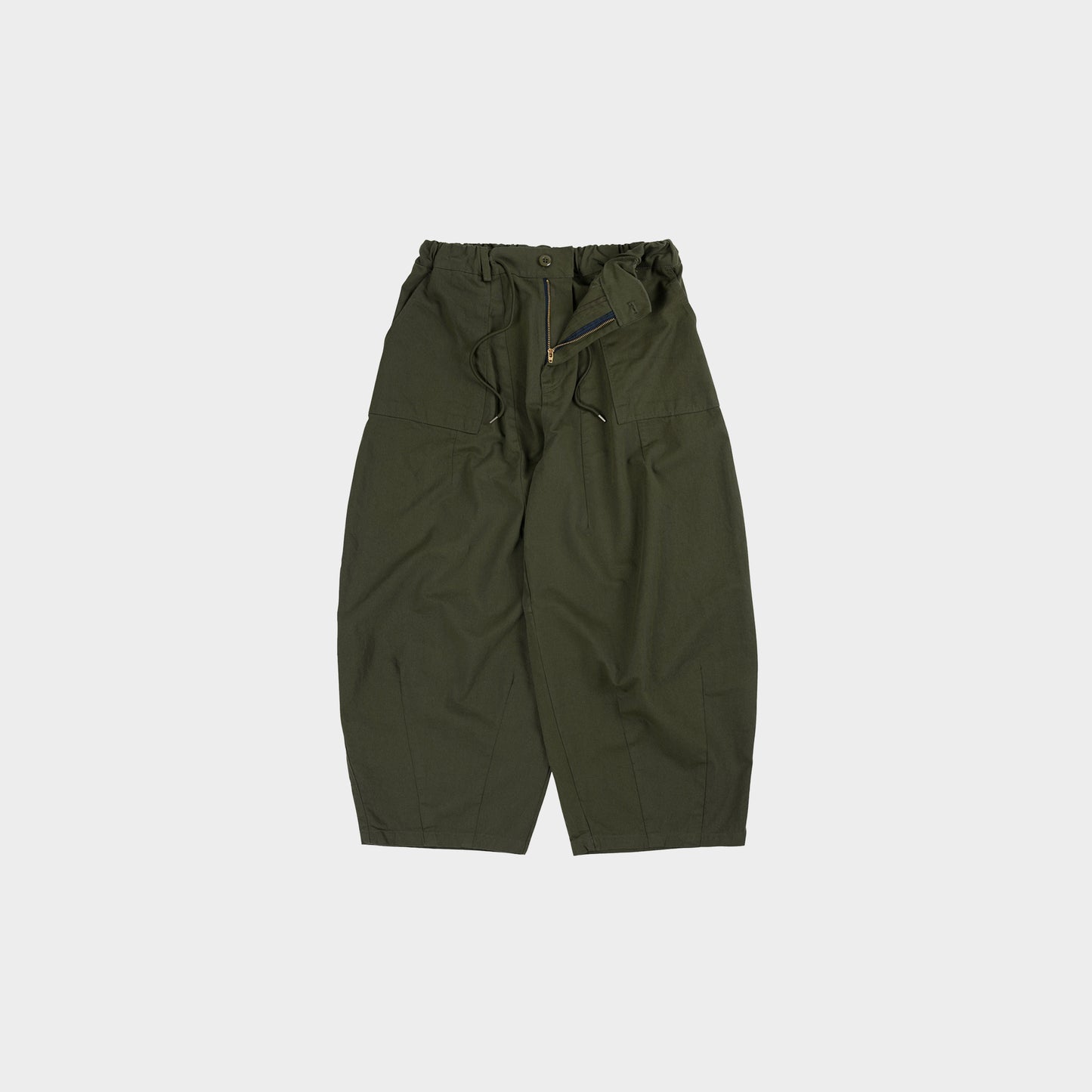 Frizmworks Twill Balloon Pants in Farbe olive