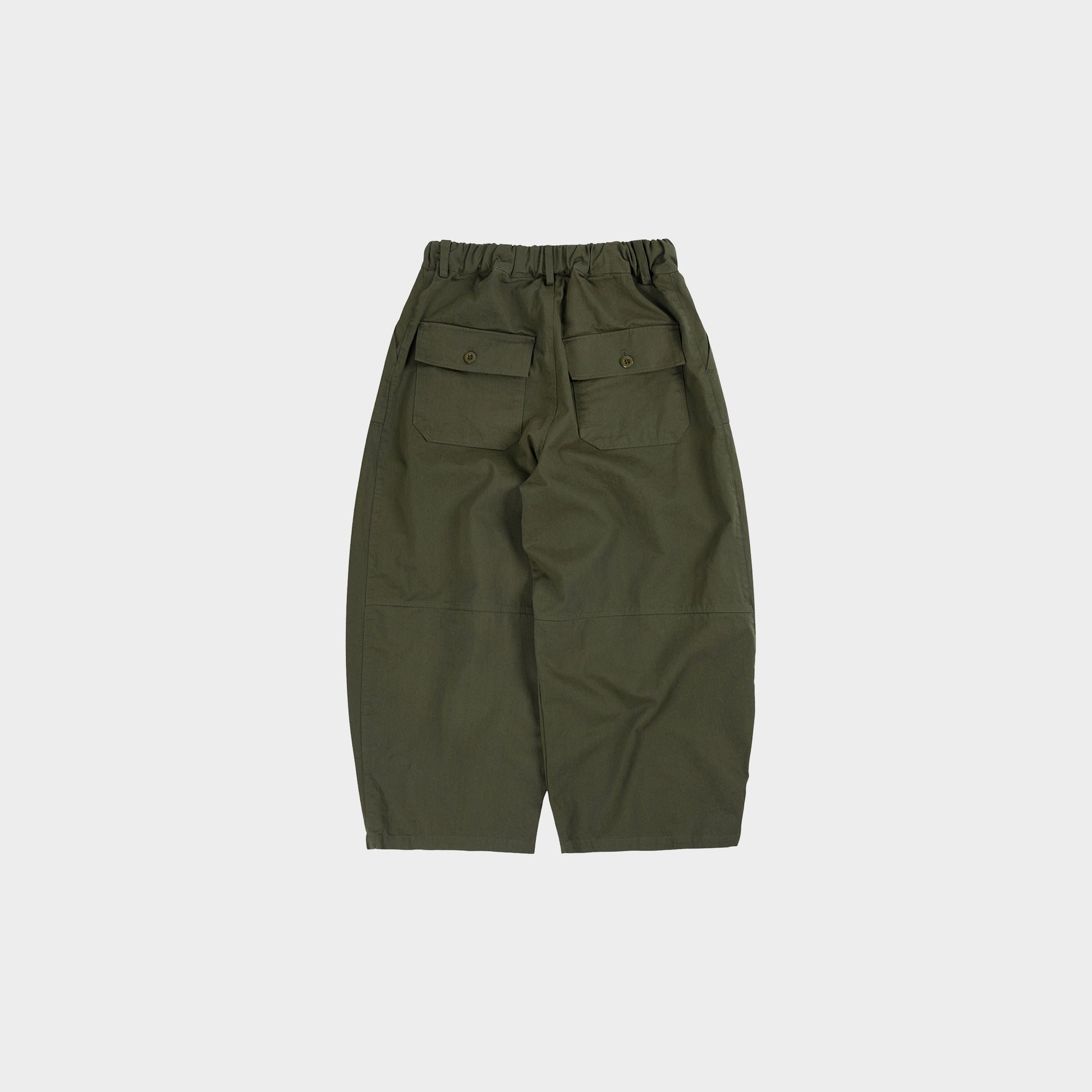 Frizmworks Twill Balloon Pants in Farbe olive