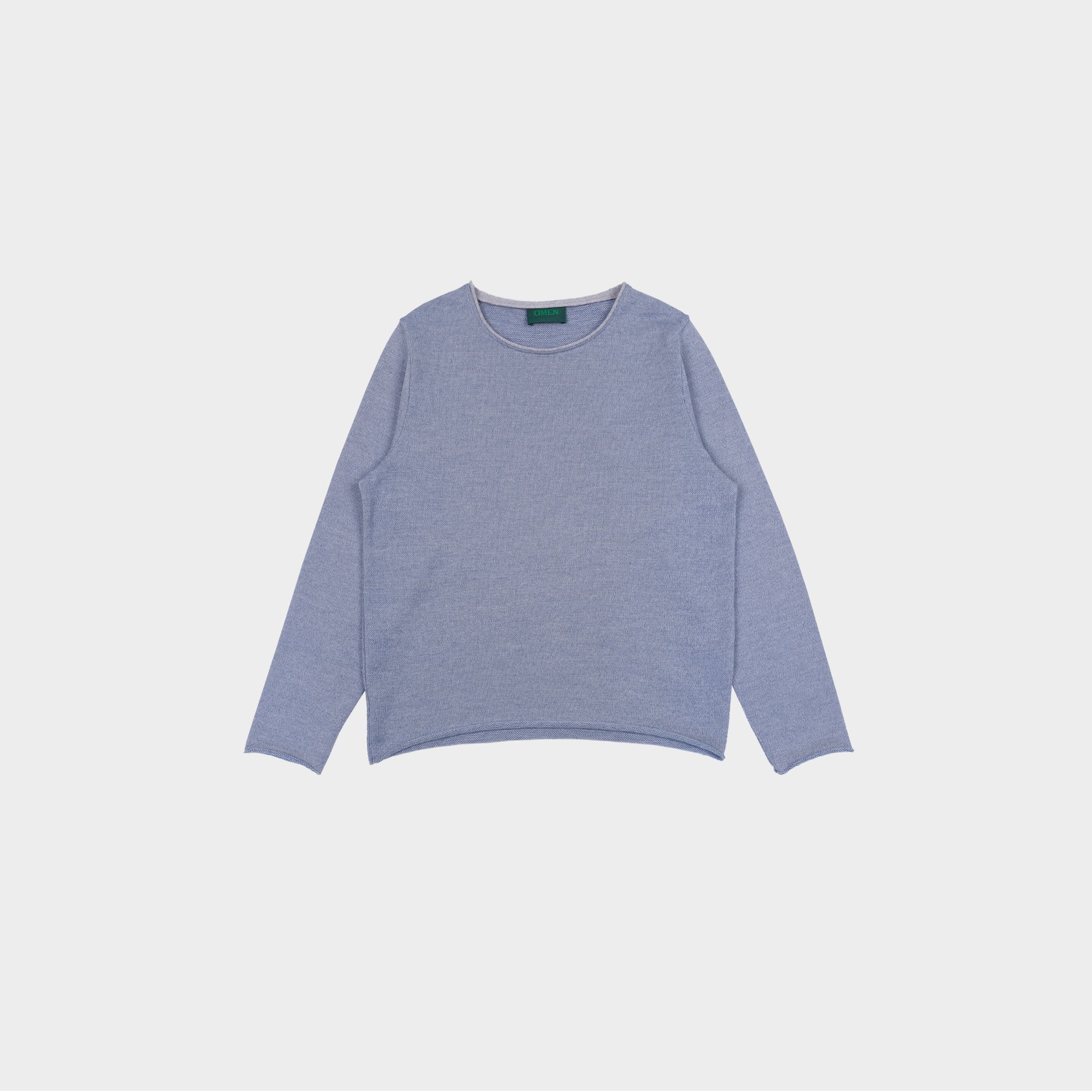 OMEN Pullover Christo Futter in Farbe blaugrau