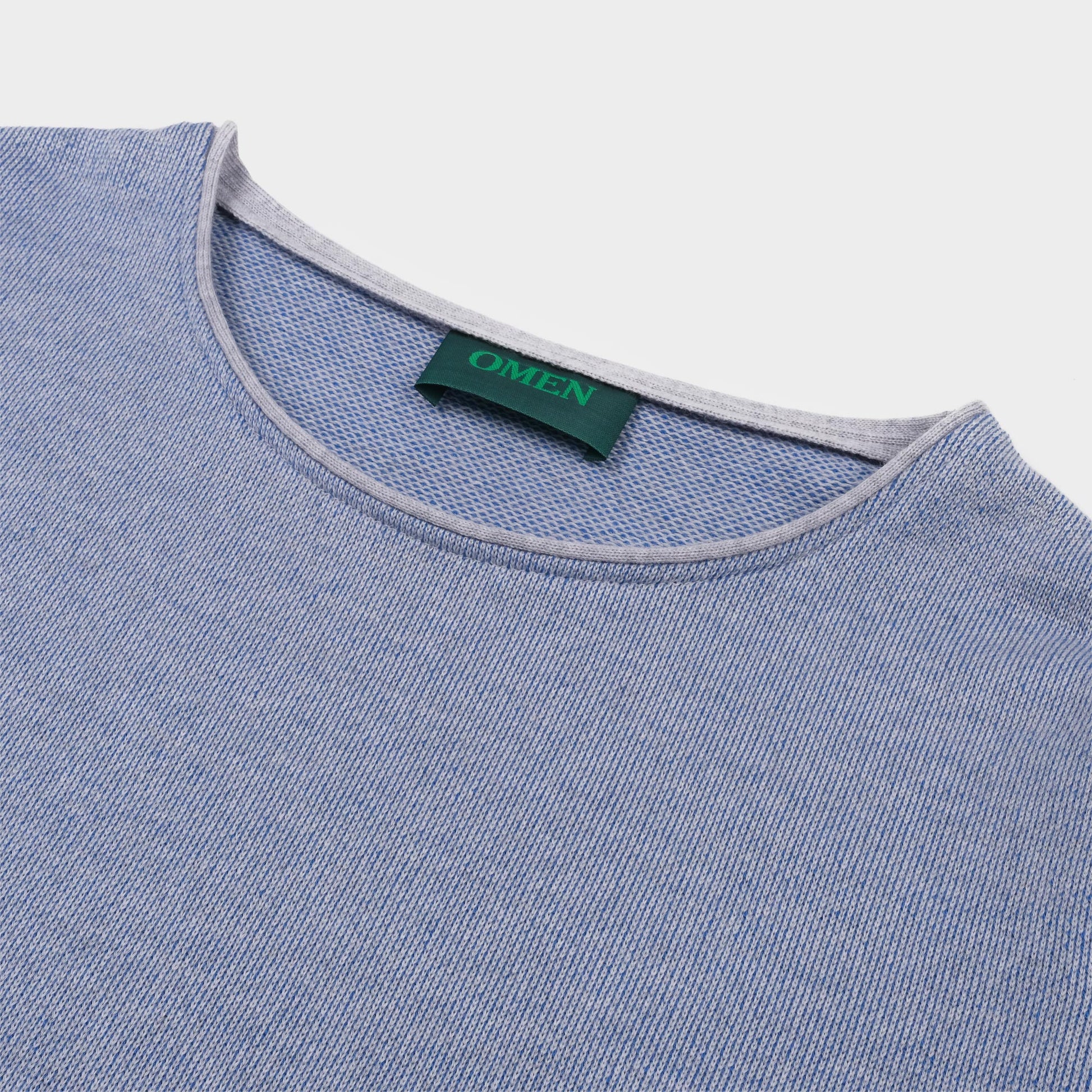 OMEN Pullover Christo Futter in Farbe blaugrau